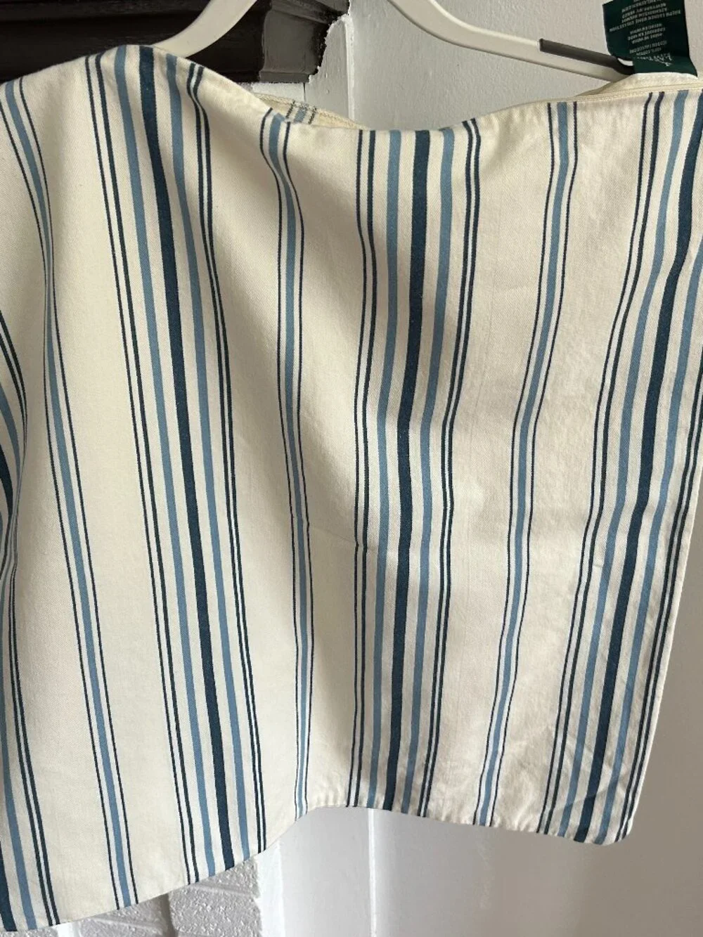 Ralph Lauren Blue and Cream Pilllow Cover